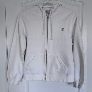 Royal Caribbean White Zip-Up Hoodie Size S